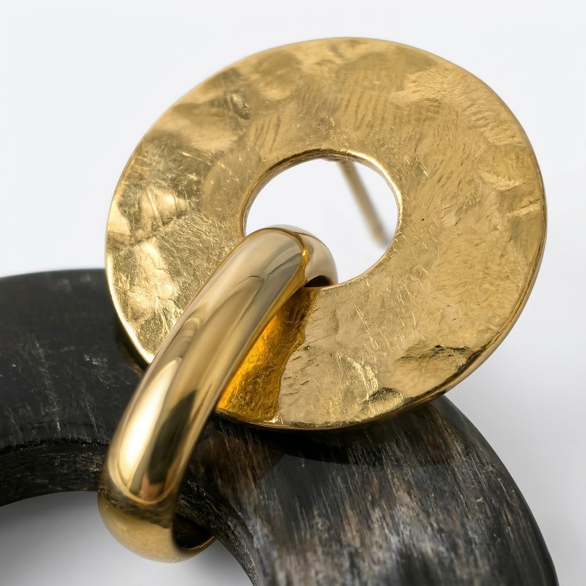 CORY Round Horn Drop Earrings