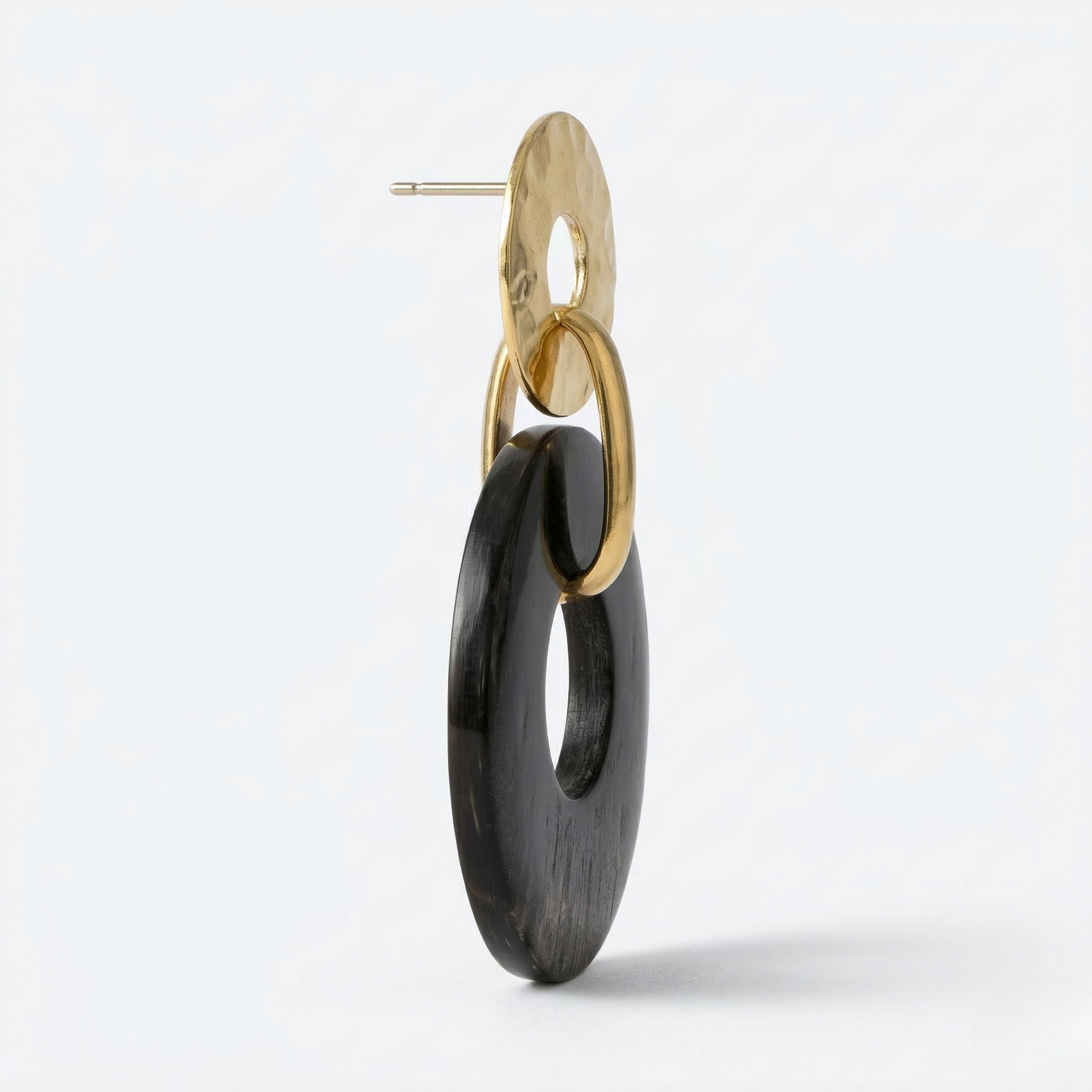 CORY Round Horn Drop Earrings