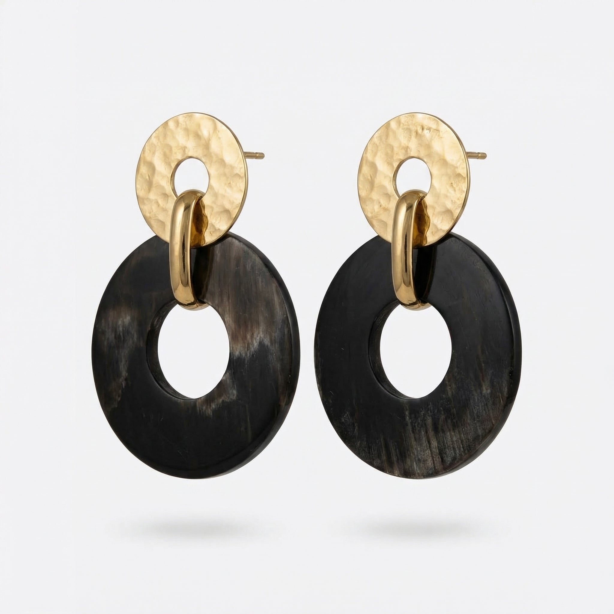 CORY Round Horn Drop Earrings